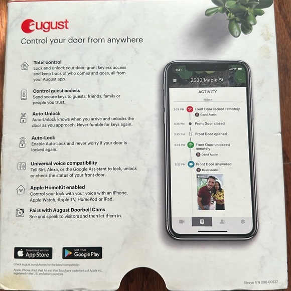 August Smart Lock Pro + Connect Wi-Fi Bridge GUC - Picture 4 of 6